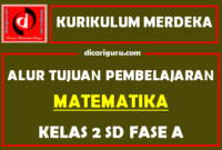 Alur Tujuan Pembelajaran / ATP MTK Kelas 2