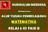 Alur Tujuan Pembelajaran / ATP MTK Kelas 3