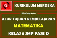 Alur Tujuan Pembelajaran / ATP MTK Kelas 8