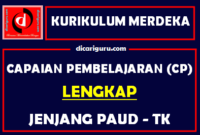 Capaian Pembelajaran / CP PAUD Kurikulum Merdeka