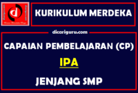 Capaian Pembelajaran / CP IPA SMP Kurikulum Merdeka