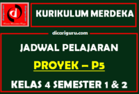 Jadwal Pelajaran Kurikulum Merdeka SD Kelas 4