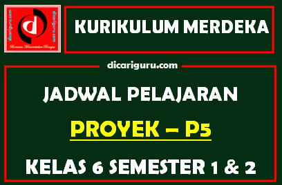 Jadwal Pelajaran Kurikulum Merdeka SD Kelas 6