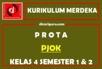 Prota Kurikulum Merdeka PJOK Kelas 4