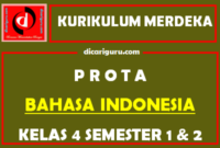 Prota Kurikulum Merdeka Bahasa Indonesia Kelas 4