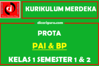 Prota Kurikulum Merdeka PAI Kelas 1