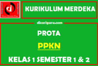 Prota Kurikulum Merdeka PPKN Kelas 1