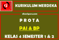 Prota Kurikulum Merdeka PAI Kelas 4