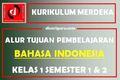 Alur Tujuan Pembelajaran / ATP Bahasa Indonesia Kelas 1