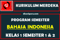 Prosem Bahasa Indonesia Kelas 1 SD Kurikulum Merdeka