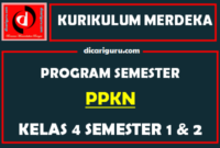 Prosem PPKN Kelas 4 SD Kurikulum Merdeka