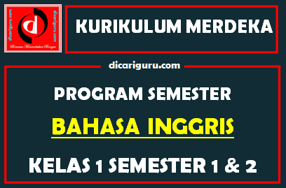 Prosem Bahasa Inggris Kelas 1 SD Kurikulum Merdeka