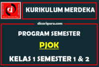 Prosem PJOK Kelas 1 SD Kurikulum Merdeka