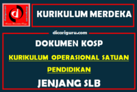 Dokumen KOSP Kurikulum Operasional Satuan Pendidikan SLB