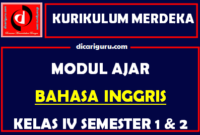 Modul Ajar Bahasa Inggris SD Kelas 4