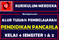 Alur Tujuan Pembelajaran / ATP Pendidikan Pancasila Kelas 4 Fase B