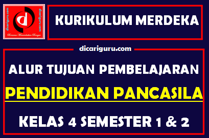 Alur Tujuan Pembelajaran / ATP Pendidikan Pancasila Kelas 4 Fase B