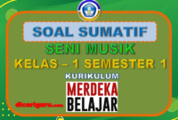 Soal Sumatif Seni Musik Kelas 1 Semester 1