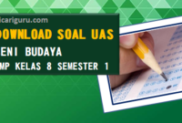 Soal Sumatif PAS/UAS Seni Budaya Kelas 8 Semester 1