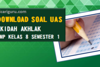 Soal Sumatif PAS/UAS Akidah Akhlak Kelas 8 Semester 1