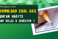 Soal Sumatif PAS/UAS Qur’an Hadits Kelas 8 Semester 1