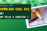 Soal Sumatif PAS/UAS SKI Kelas 8 Semester 1