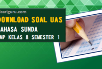 Soal Sumatif PAS/UAS Bahasa Sunda Kelas 8 Semester 1