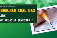 Soal Sumatif PAS/UAS PJOK Kelas 8 Semester 1