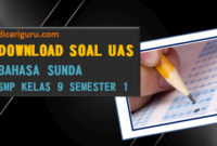 Soal Sumatif PAS/UAS Bahasa Sunda Kelas 9 Semester 1