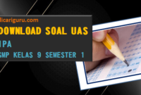 Soal Sumatif PAS/UAS IPA Kelas 9 Semester 1