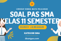 Soal PAS Kelas 11 Semester 1