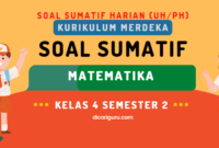 Soal Sumatif Harian MTK Kelas 4 Semester 2