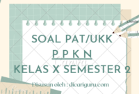 Soal Sumatif PAT PPKN Kelas 10 Semester 2