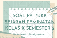 Soal Sumatif PAT Sejarah Peminatan Kelas 10 Semester 2