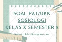 Soal Sumatif PAT Sosiologi Kelas 10 Semester 2