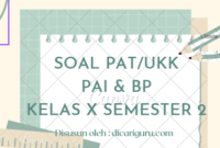 Soal Sumatif PAT PAI Kelas 10 Semester 2