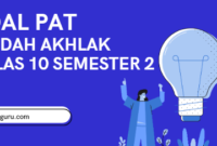 Soal Sumatif PAT Akidah Akhlak Kelas 10 Semester 2