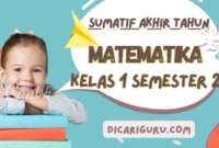 Soal Sumatif Akhir Tahun MTK Kelas 1 Semester 2