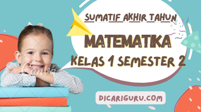 Soal Sumatif Akhir Tahun MTK Kelas 1 Semester 2