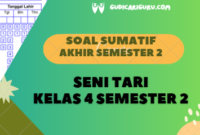 Soal Sumatif Akhir Tahun Seni Tari Kelas 4 Semester 2